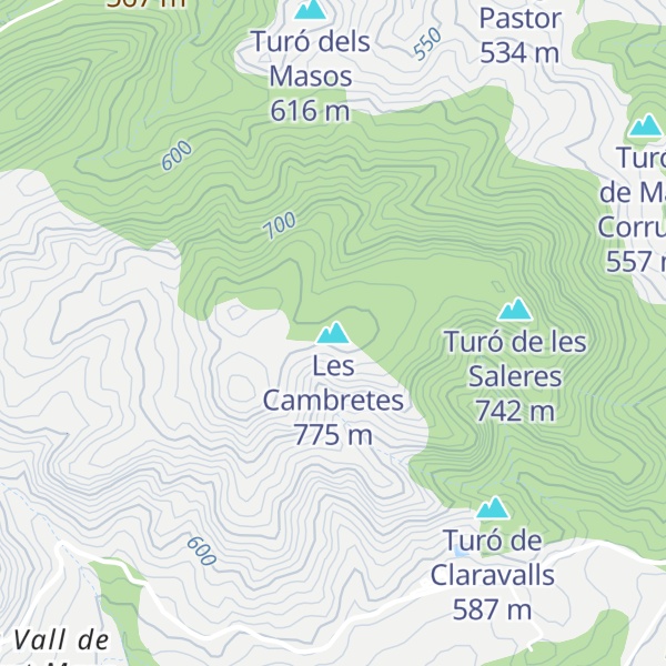 Map of Les Cambretes