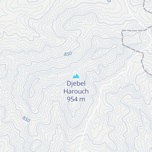 Map of Djebel Harouch