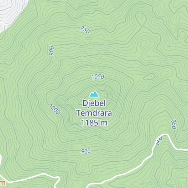 Map of Djebel Temdrara