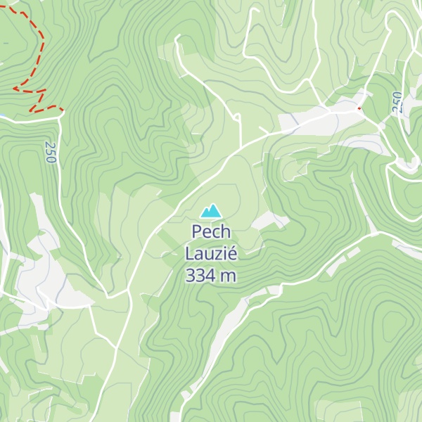 Map of Pech Lauzié
