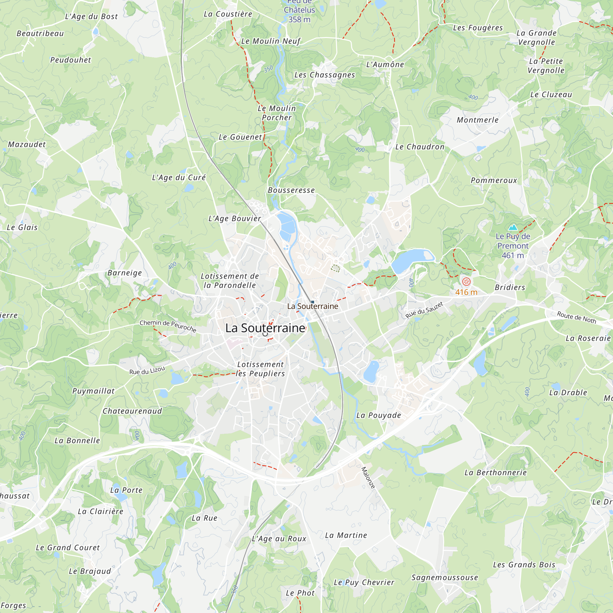 Office de Tourisme du Pays Sostranien map