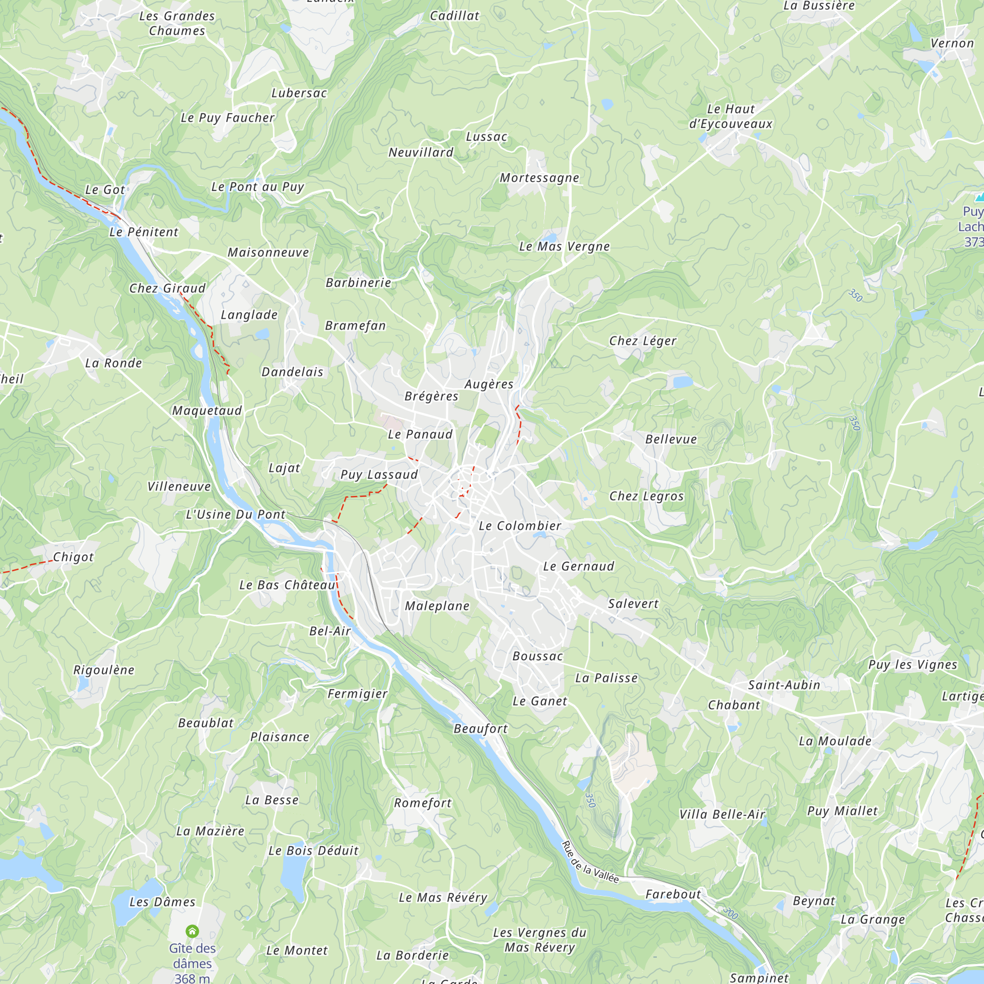 Office de Tourisme de Noblat map