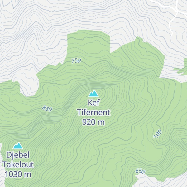 Map of Kef Tifernent