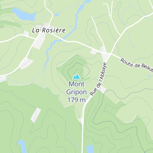 Map of Mont Gripon