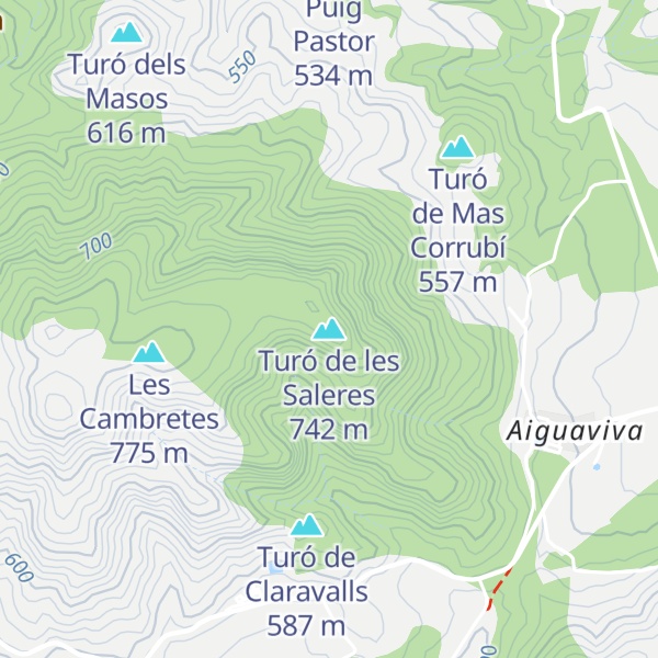 Map of Turó de les Saleres
