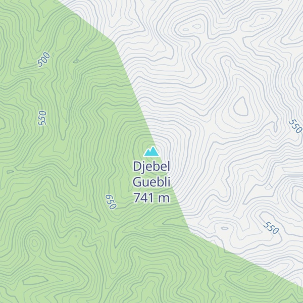 Map of Djebel Guebli