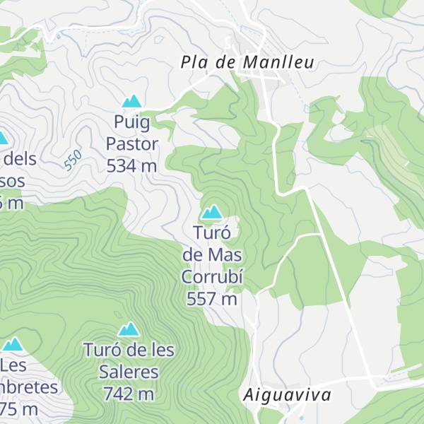 Map of Turó de Mas Corrubí