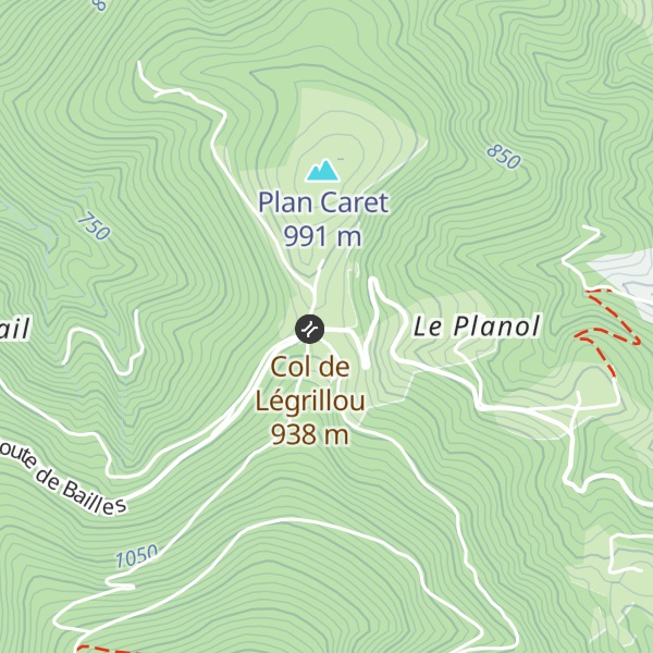 Map of Gîte du col de légrillou (Brassac)