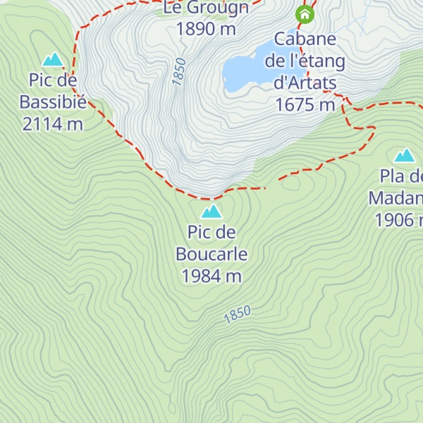 Map of Pic de Boucarle