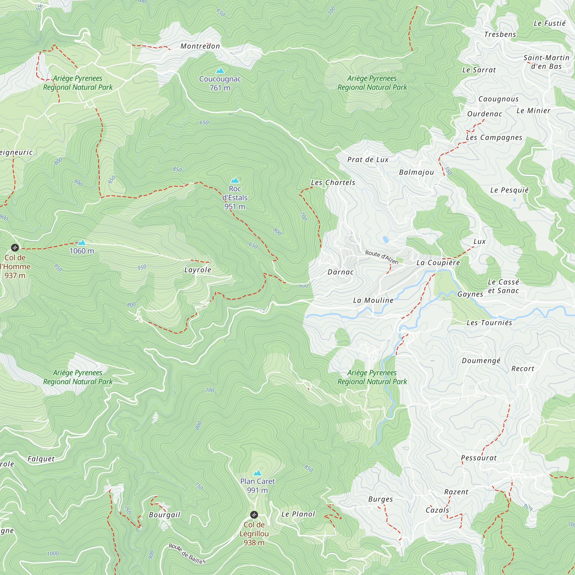 Gîte des Fourquets map