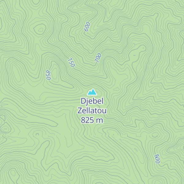 Map of Djebel Zellatou