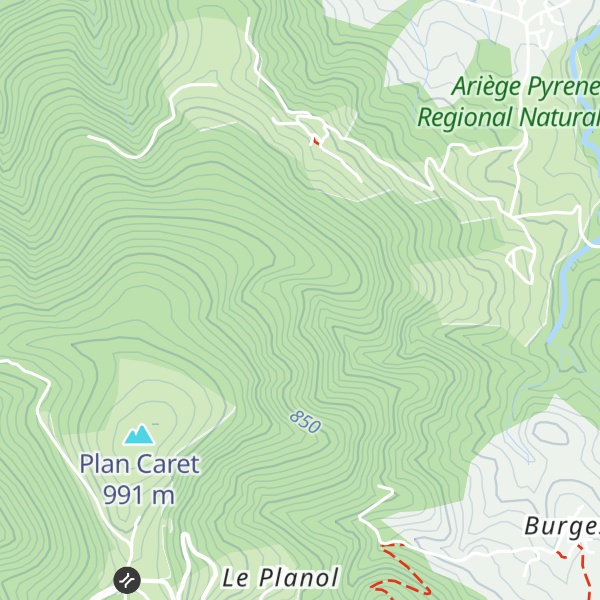 Map of Cabane Coumauzil - barguillere
