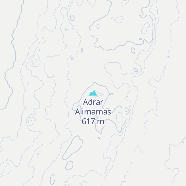 Map of Adrar Alimamas