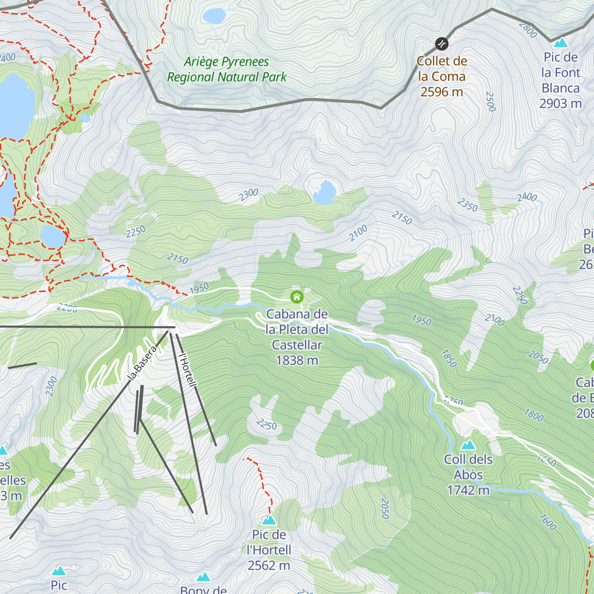 Cabana de la Pleta del Castellar map