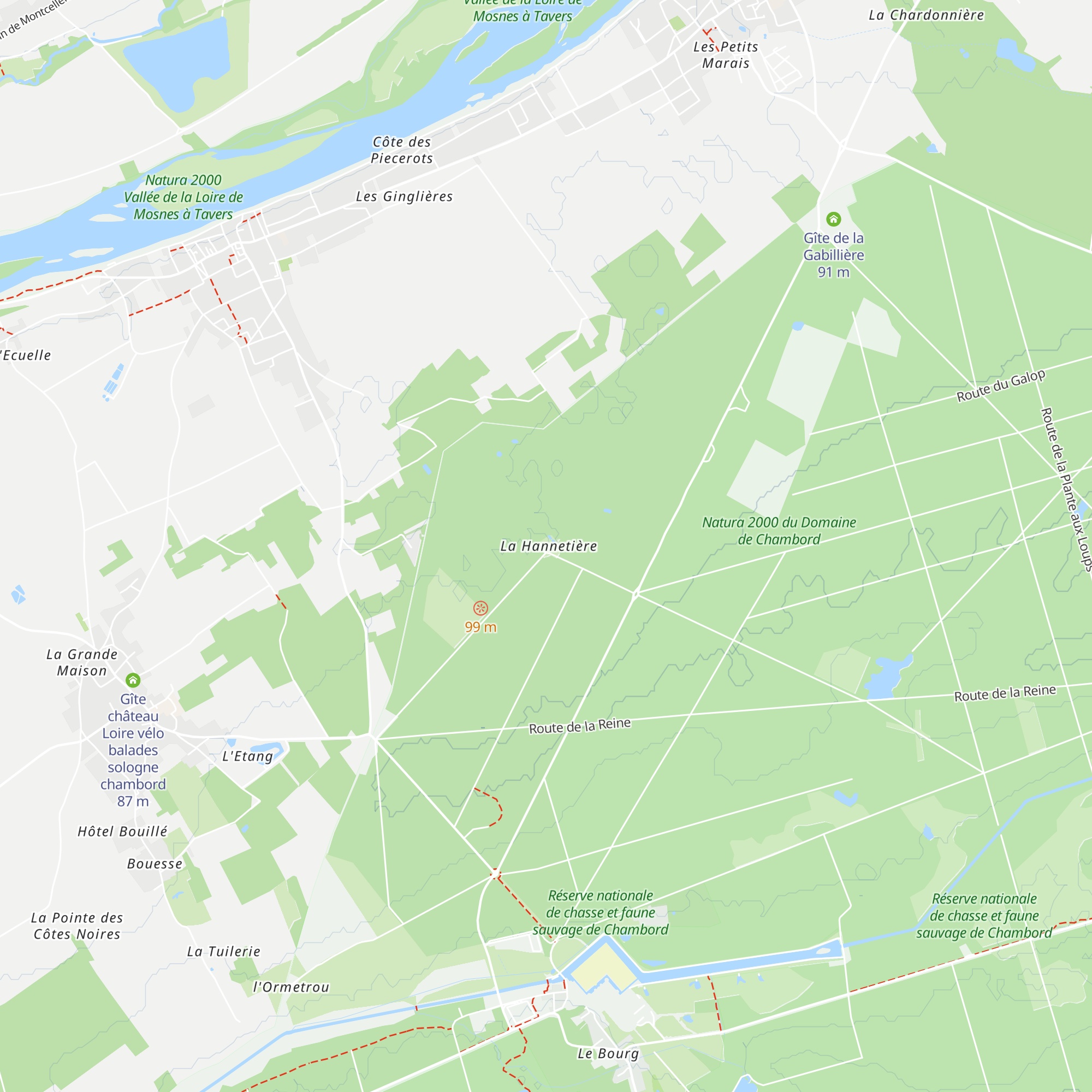 Gîte de la Hannetière, map