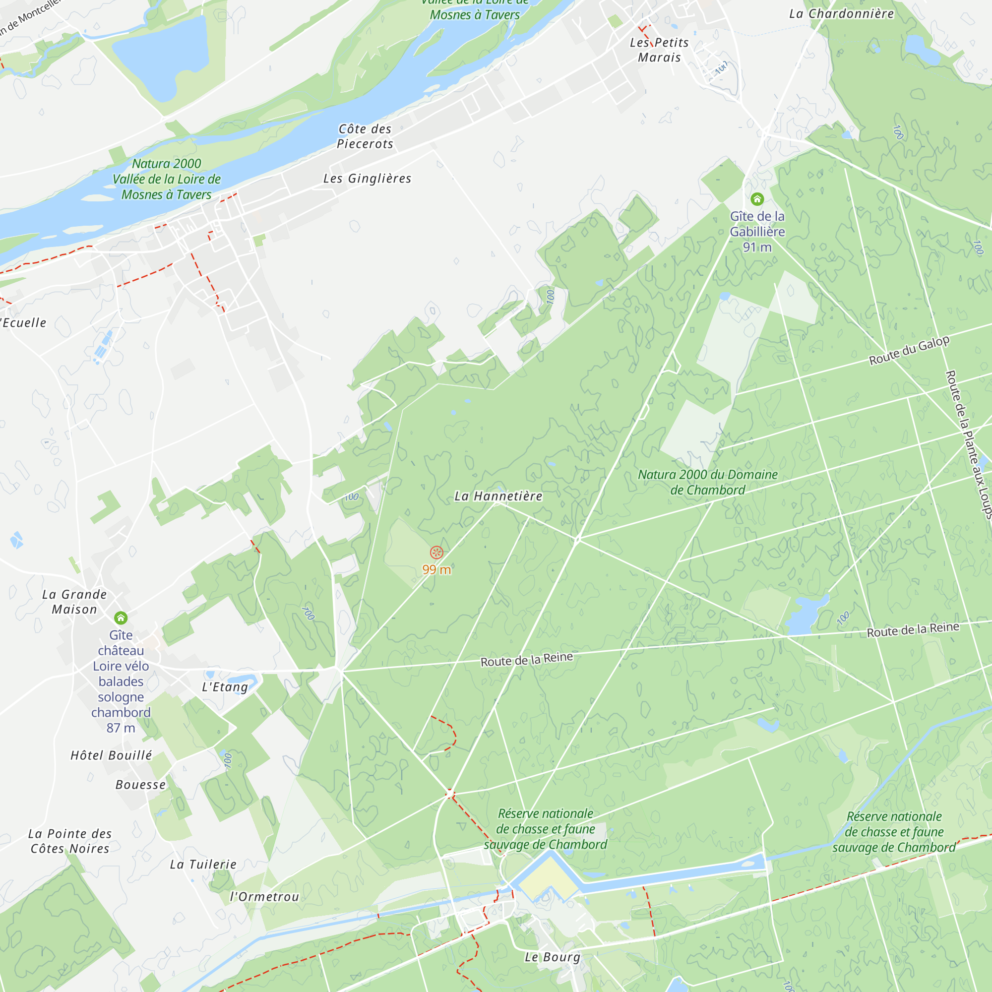 Gîte de la Hannetière, map
