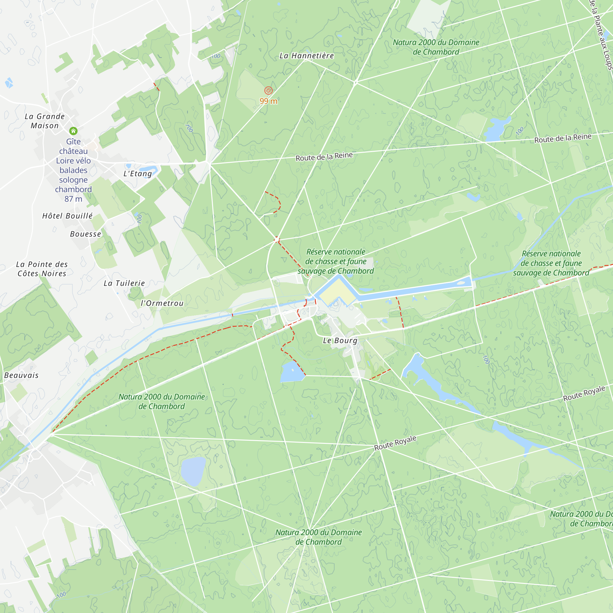 Bureau d'Information Touristique de Chambord map