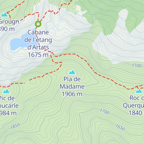 Map of Pla de Madame