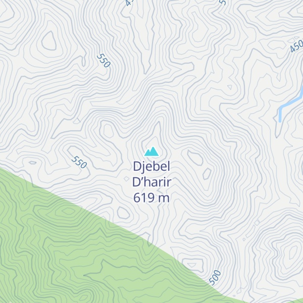 Map of Djebel D’harir