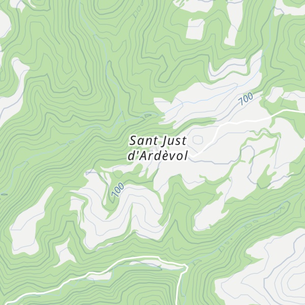 Map of Sant Just d'Ardevol