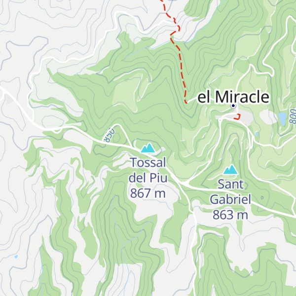 Map of Tossal del Piu