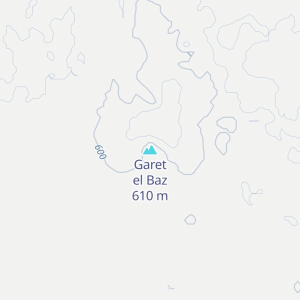 Map of Garet el Baz