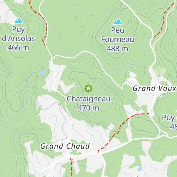 Map of Chataigneau