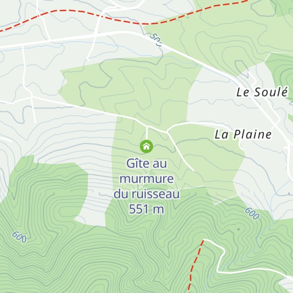 Map of Gîte au murmure du ruisseau
