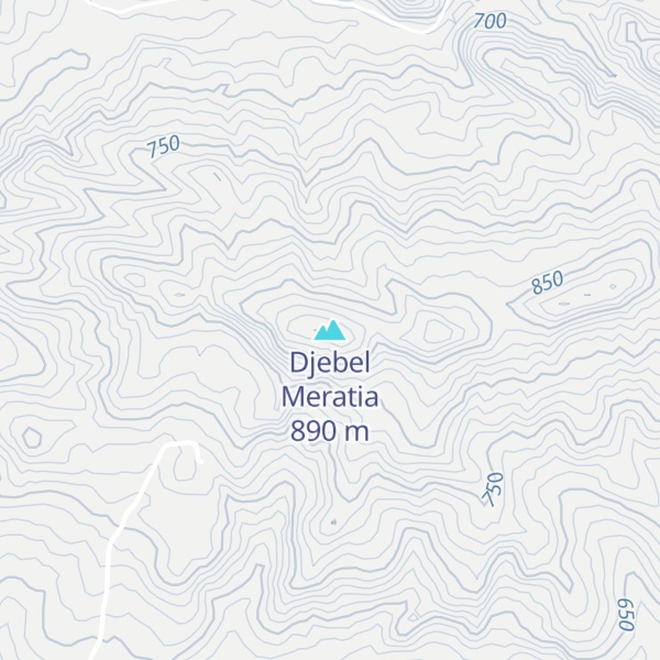 Map of Djebel Meratia