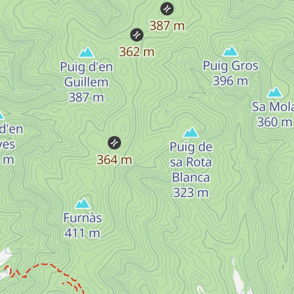 Map of Puig d'en Lluquí