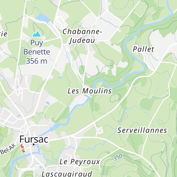 Map of Gîte Au Fil de la Gartempe