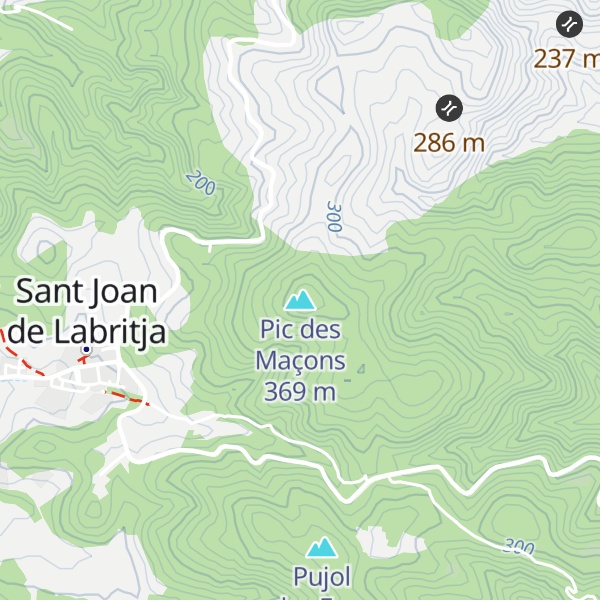 Map of Pic des Maçons