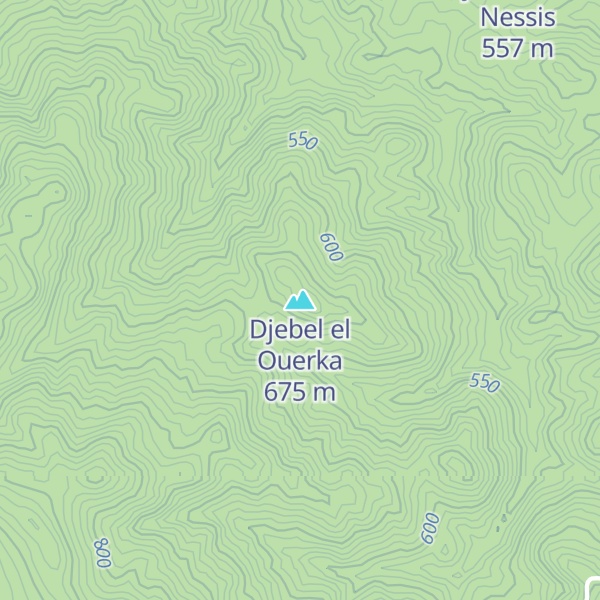 Map of Djebel el Ouerka