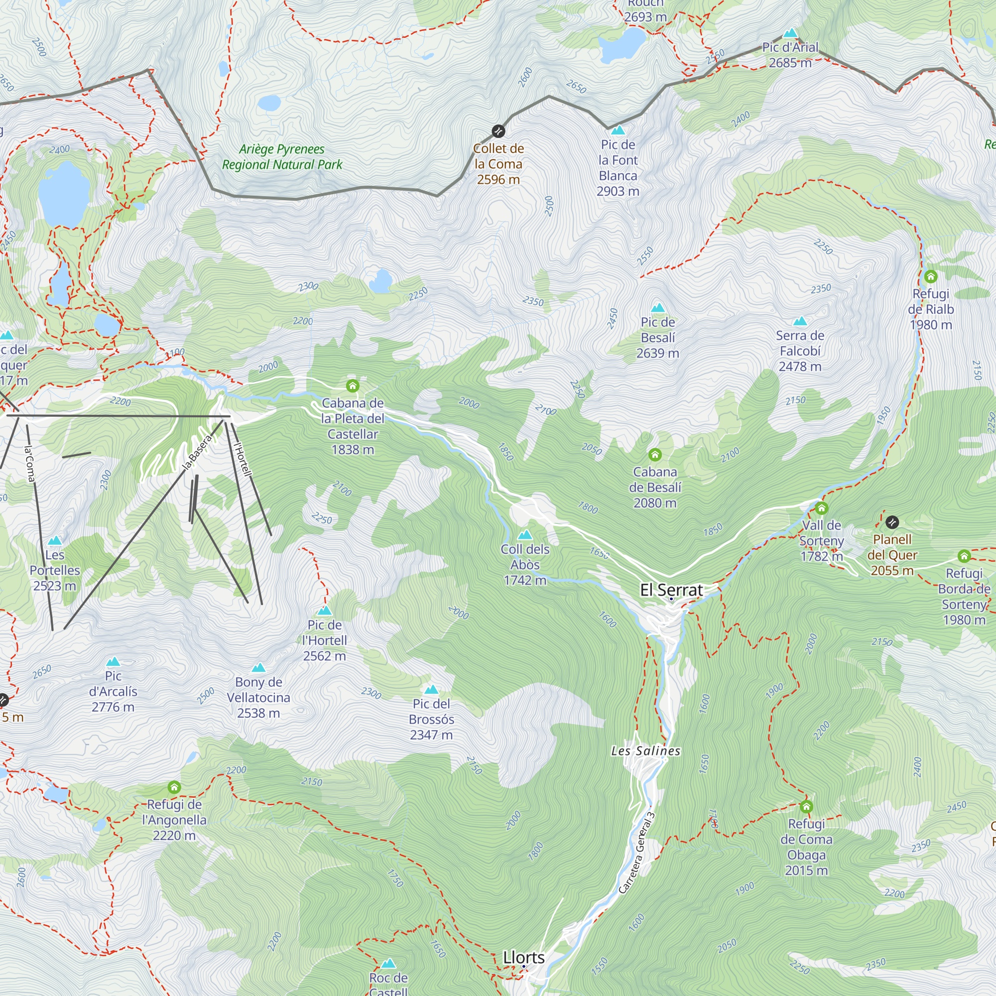 Cabane d'orri vétuste map