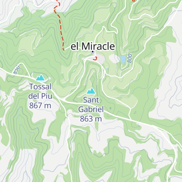 Map of Sant Gabriel