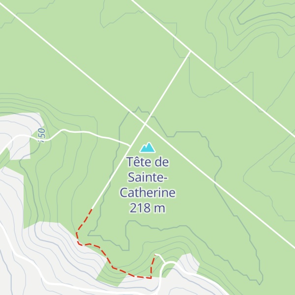 Map of Tête de Sainte-Catherine