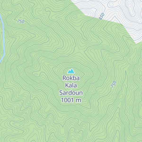 Map of Rokba Kala Sardoun