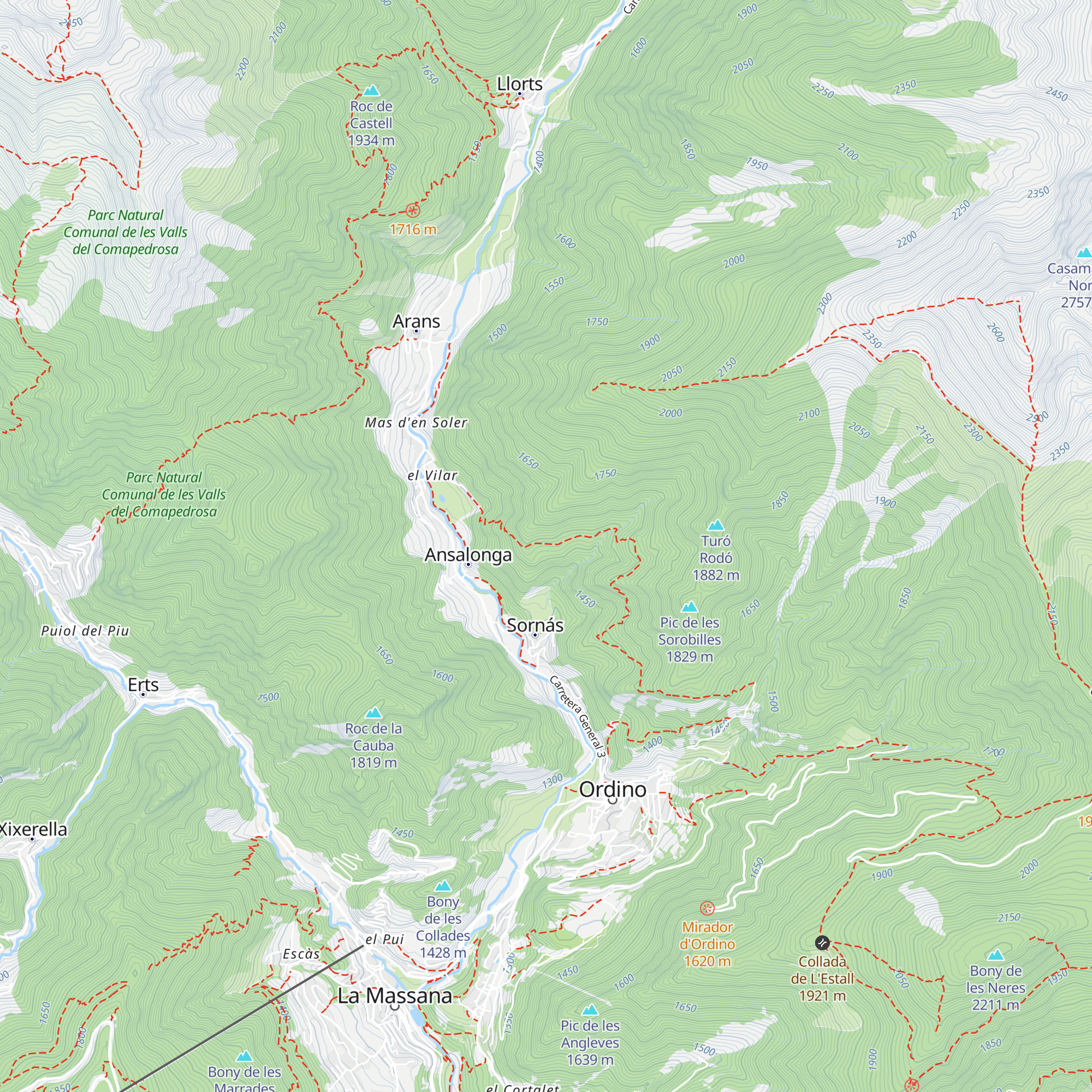 Les planes de Sornas map