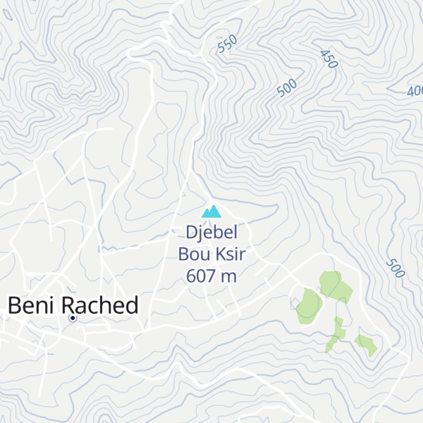 Map of Djebel Bou Ksir