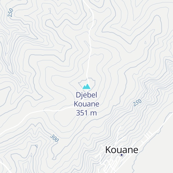 Map of Djebel Kouane