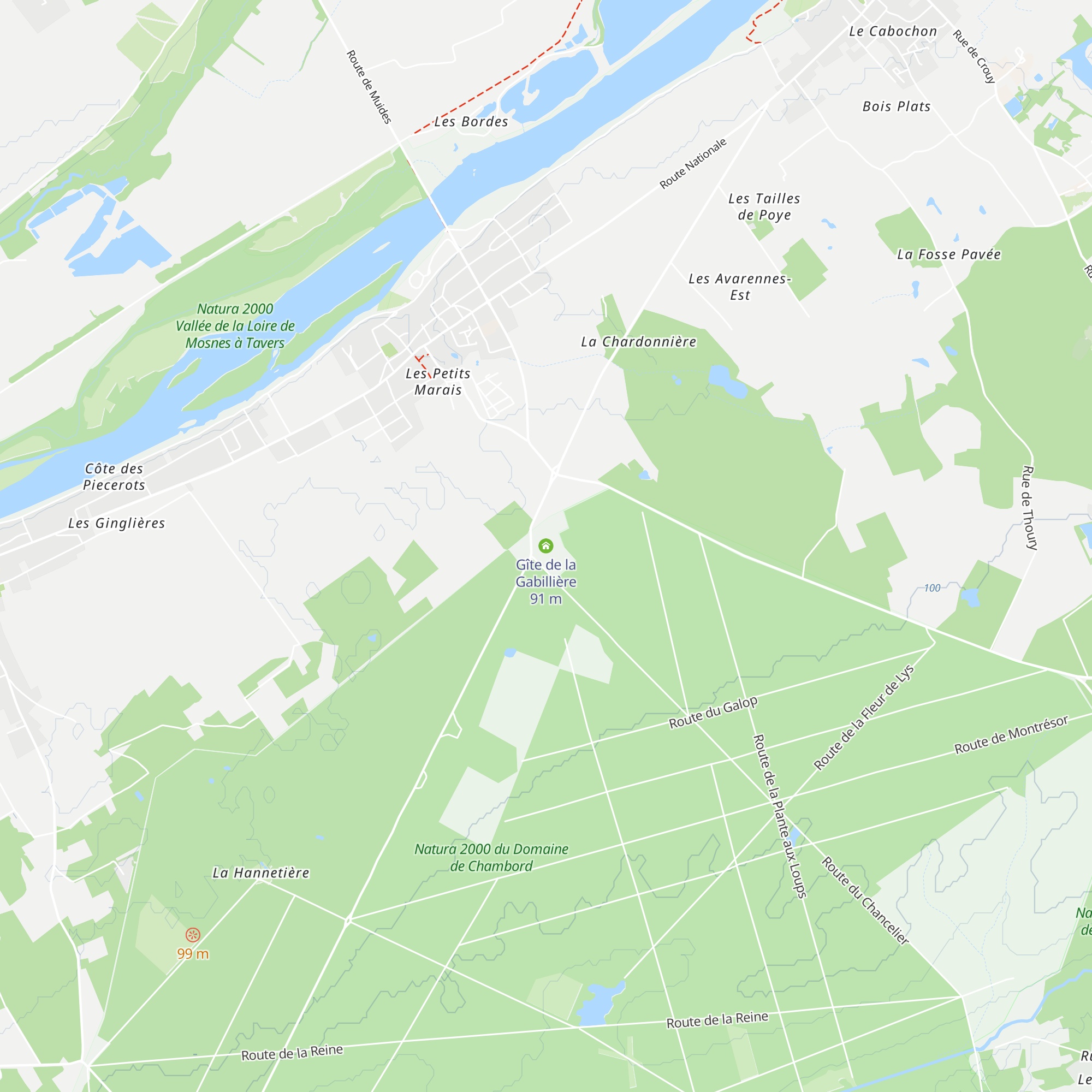 Gîte de la Gabillière map