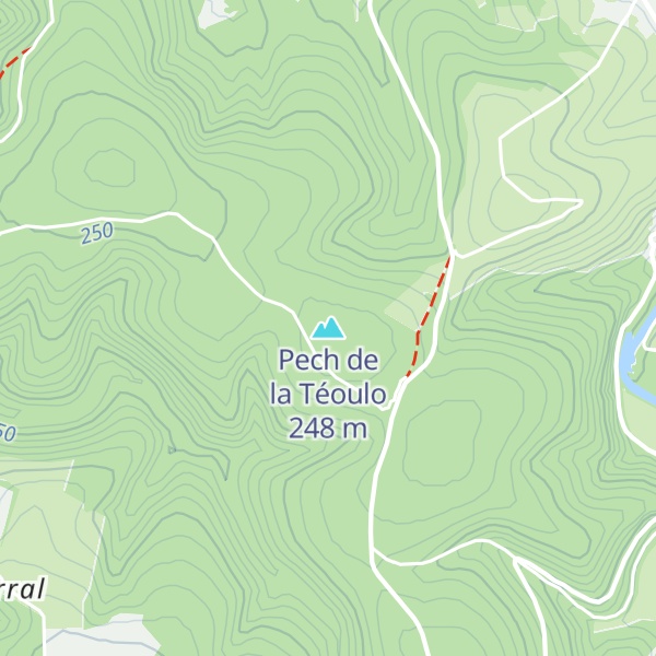 Map of Pech de la Téoulo