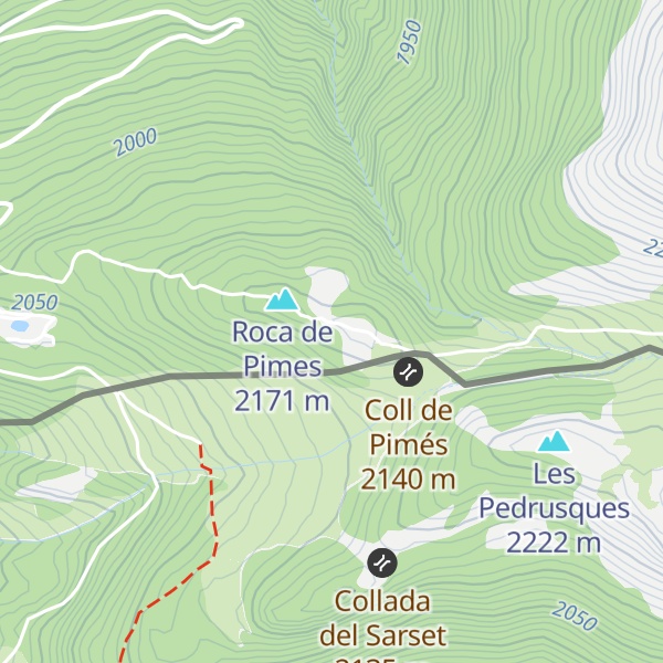 Map of Refugi de Roca de Pimés