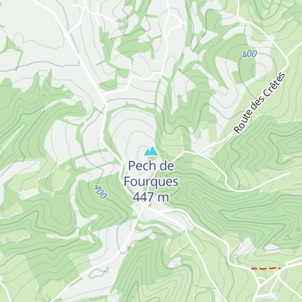 Map of Pech de Fourques