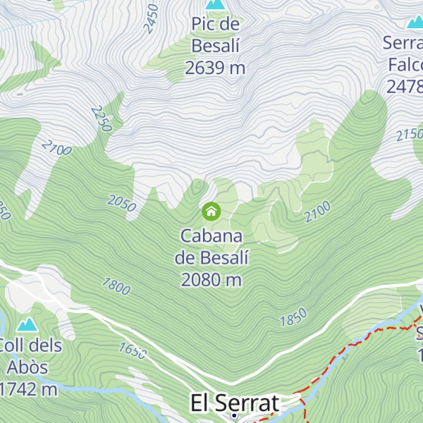 Map of Cabana de Besalí