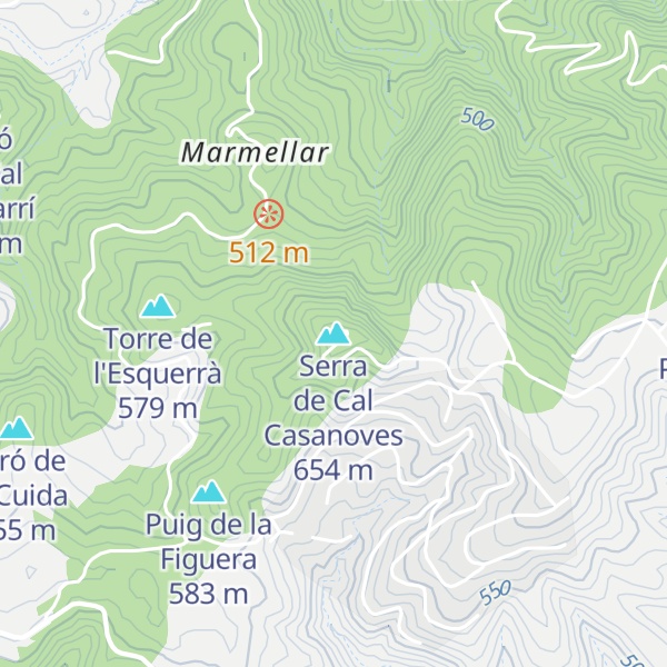 Map of Serra de Cal Casanoves