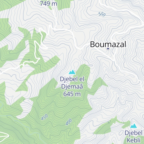 Map of Djebel el Djemaâ