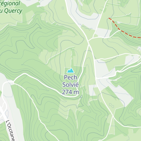 Map of Pech Solvié