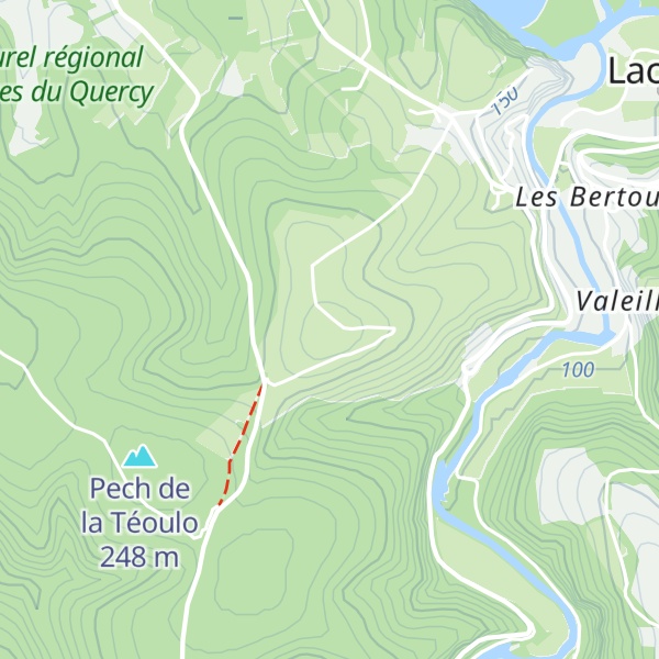 Map of Pech de Belcastel