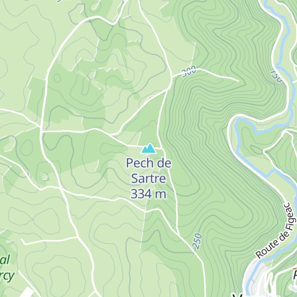 Map of Pech de Sartre